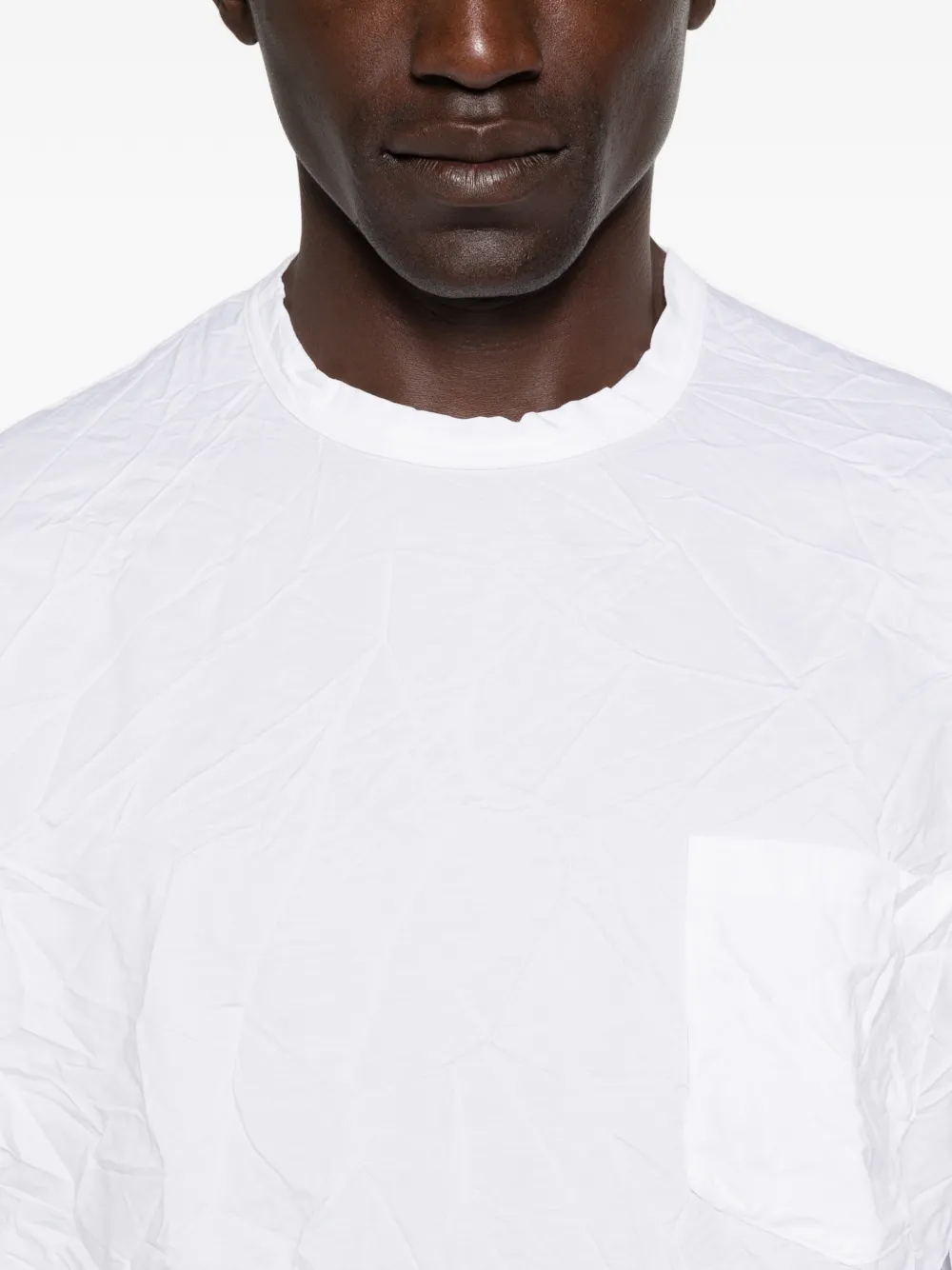 Comme des Garçons Homme T-shirt met borstzak Wit