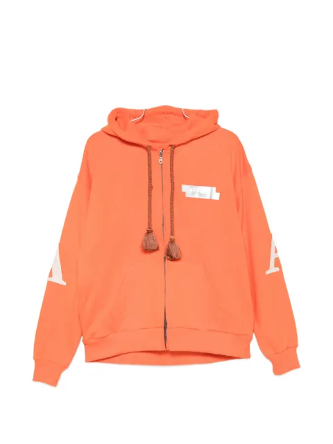AL AIN tassel-detail zip-up hoodie