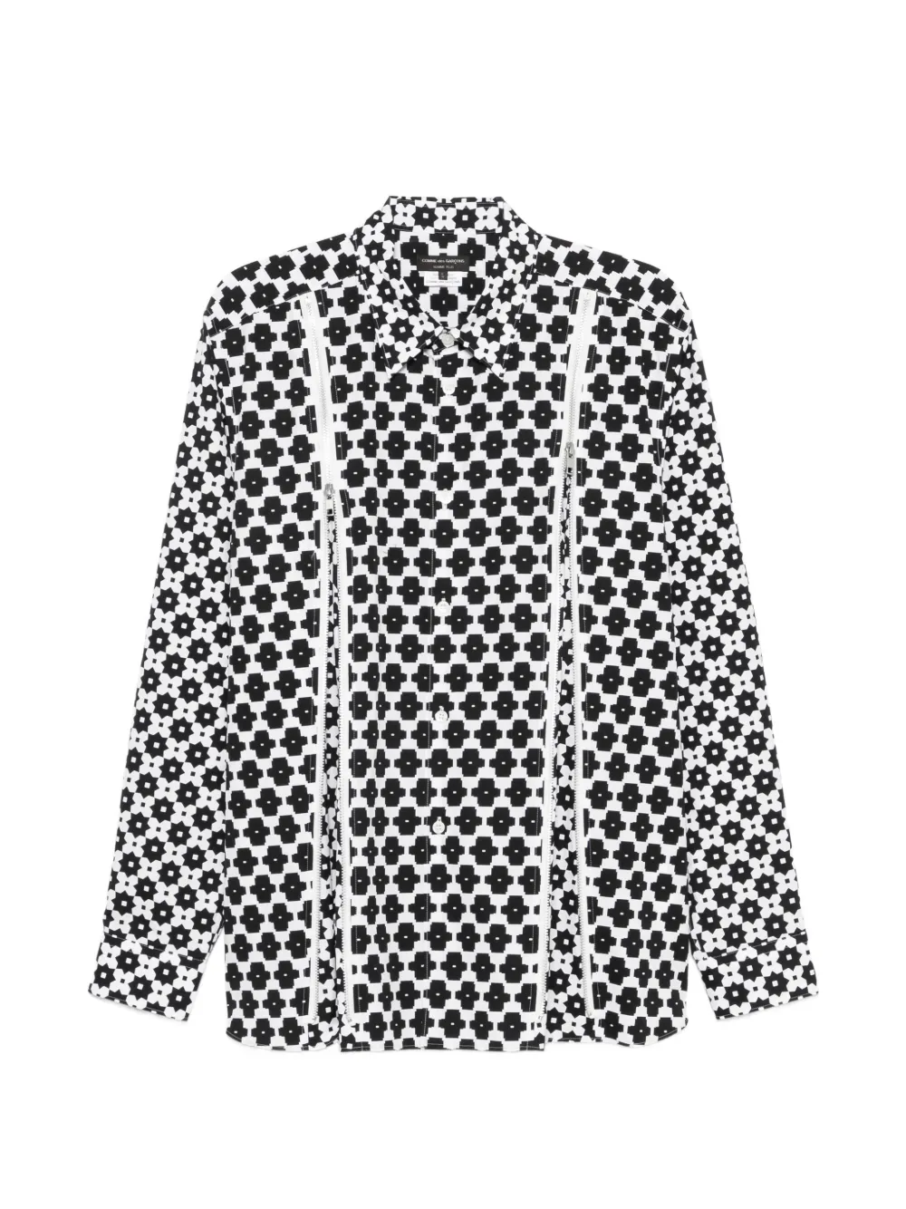 Comme des Garçons Homme Plus geometric-pattern shirt - Nero