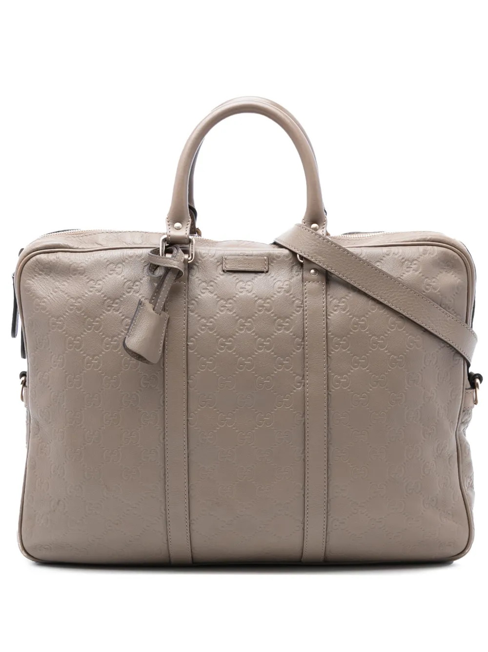 Gucci Pre-Owned 2016-2025 Guccissima business bag - Marrone