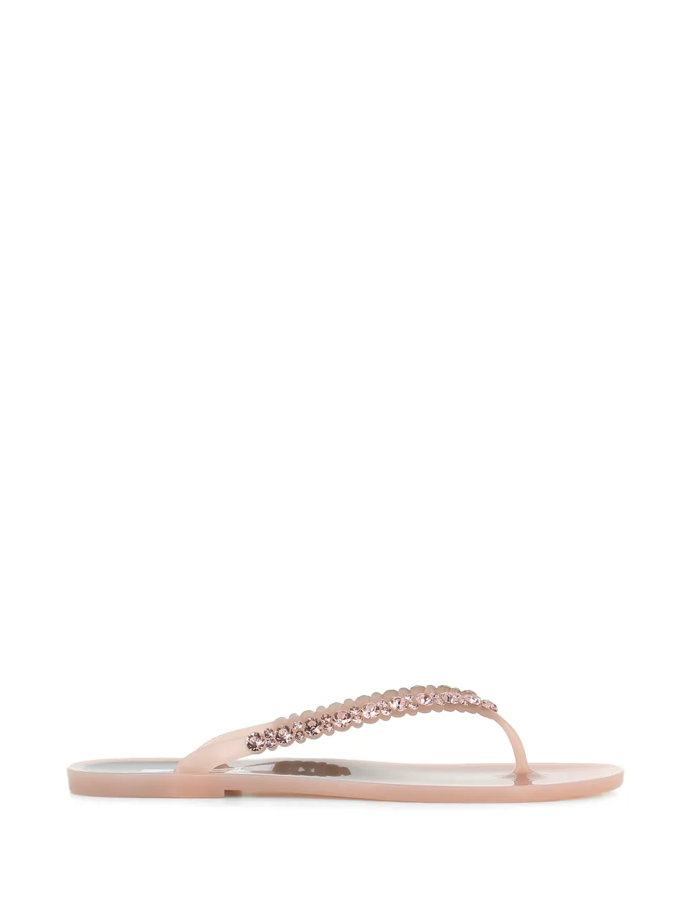 MENGHI crystal-embellished flip-flops - Rosa