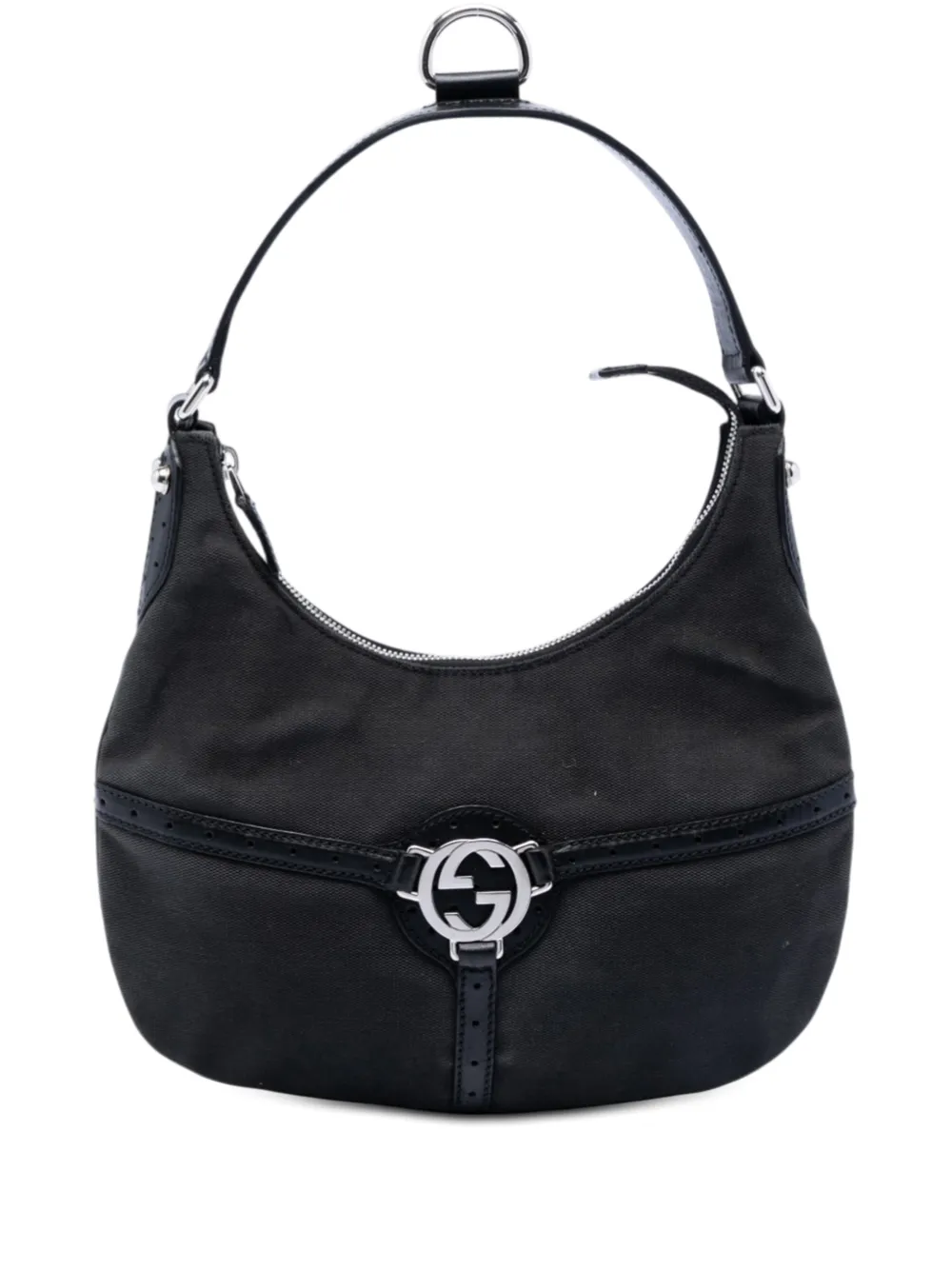 Gucci Pre-Owned 2000-2015 Canvas Reins hobo bag - Nero