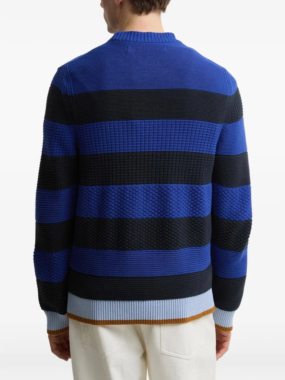 Barbour x Paul Smith Southwold gestreepte trui Blauw