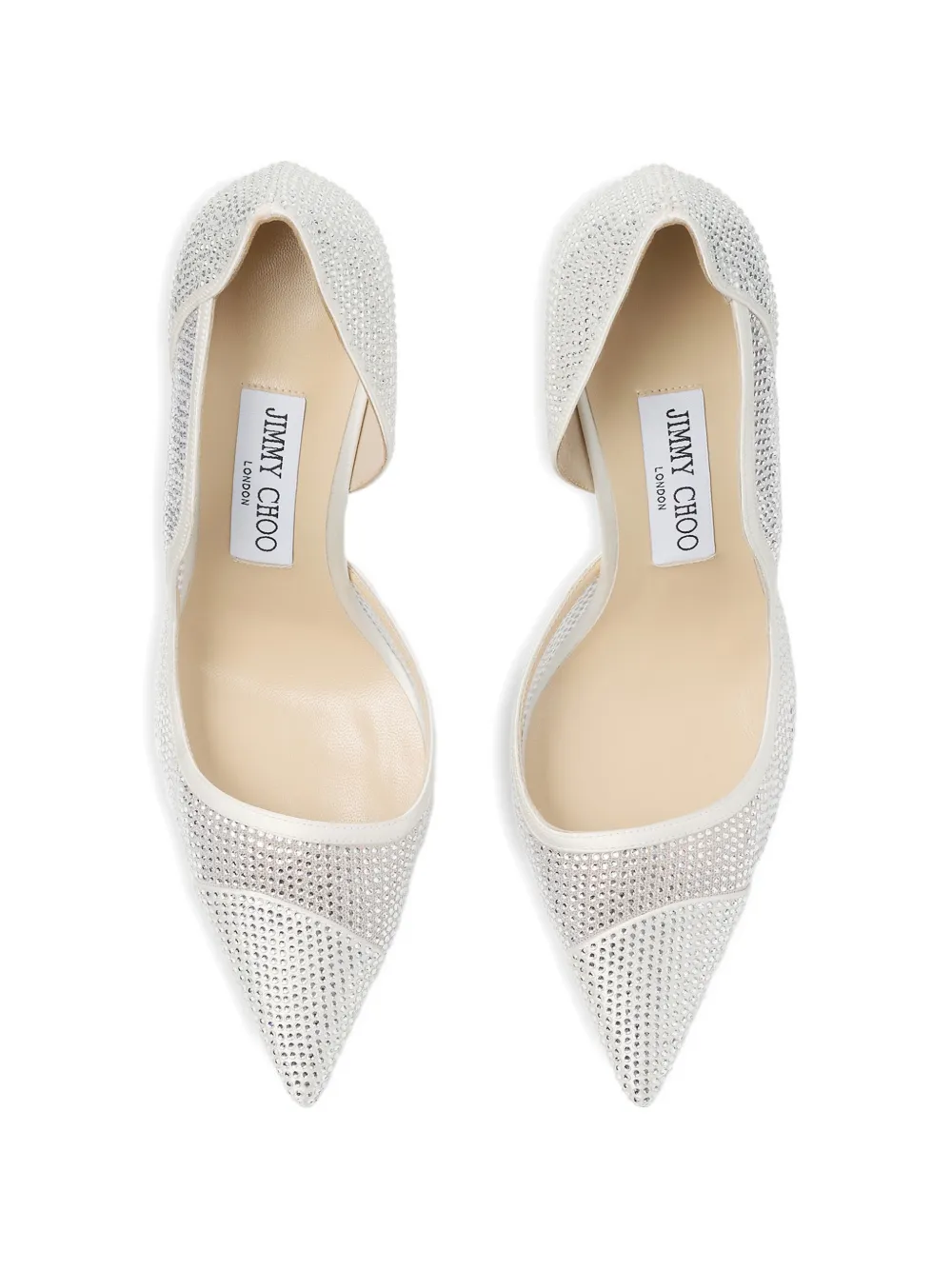 Jimmy Choo Brigitte pumps verfraaid met kristallen Wit