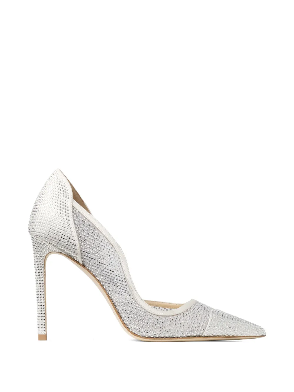 Jimmy Choo Brigitte pumps verfraaid met kristallen Wit