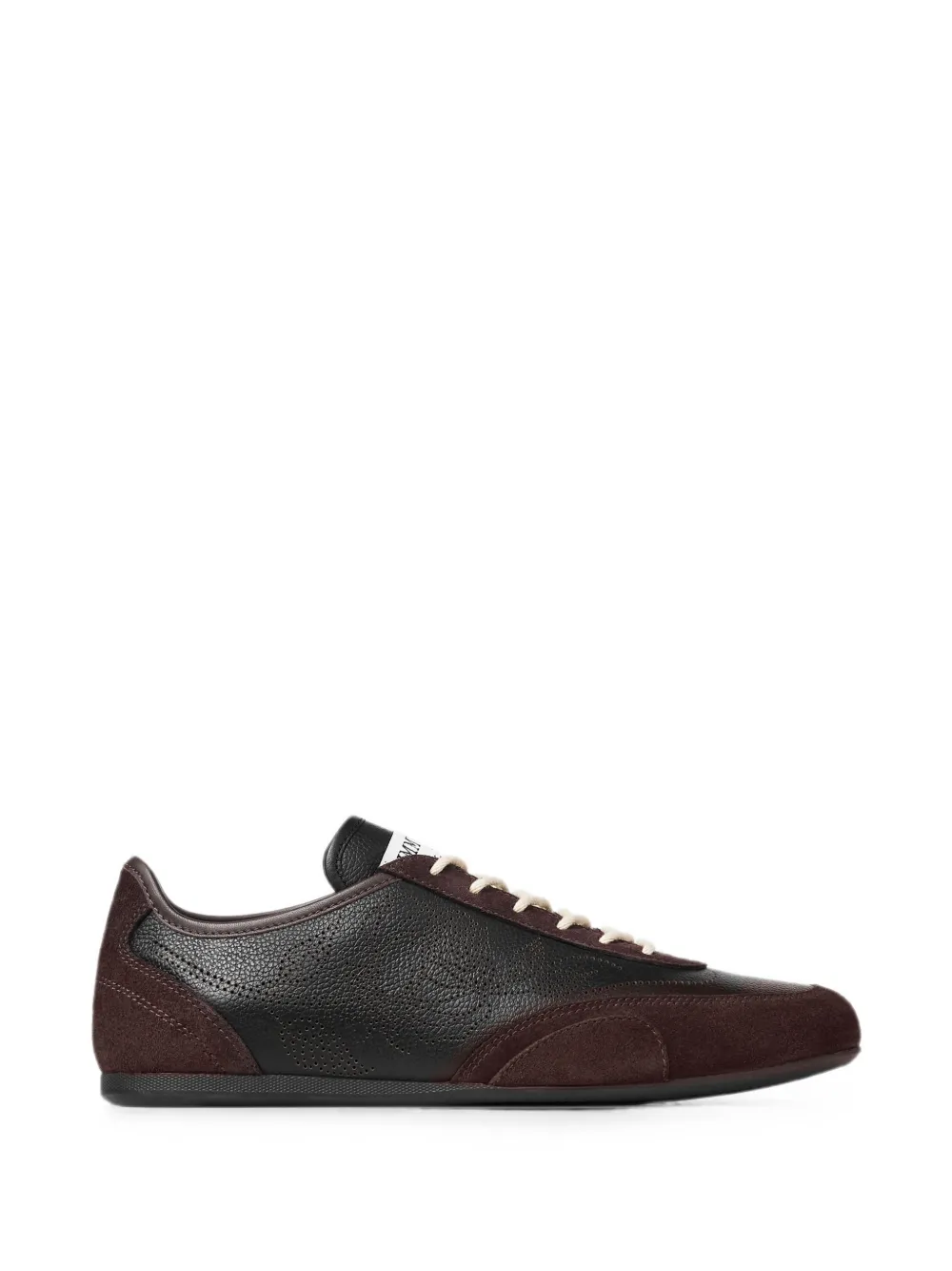 Jimmy Choo Sunny F Sneakers aus Leder-Mix und perforiertem Leder - Schwarz