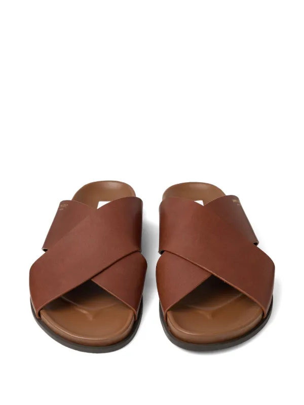 Jimmy Choo Sol crossover-strap Sandals | Brown | FARFETCH BH