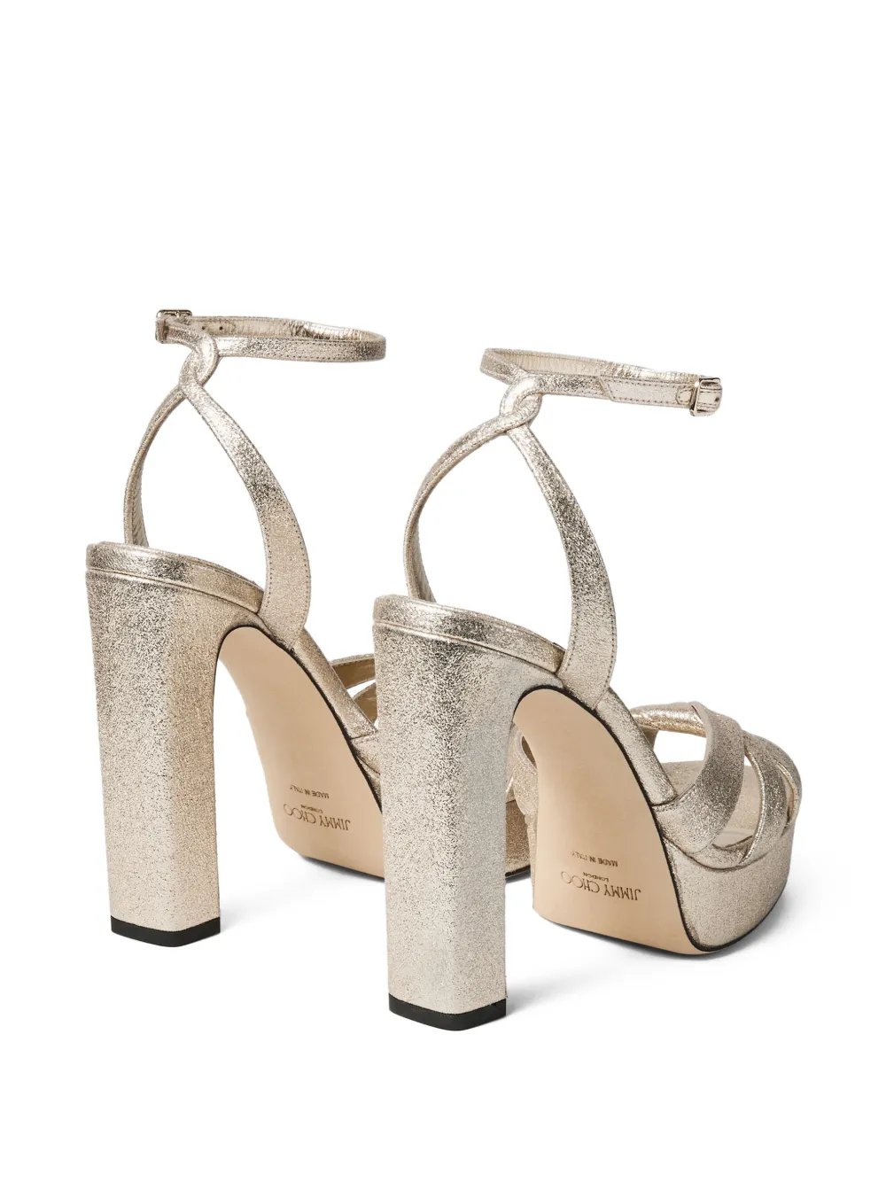 Jimmy Choo Kove sandalen met plateauzool Goud