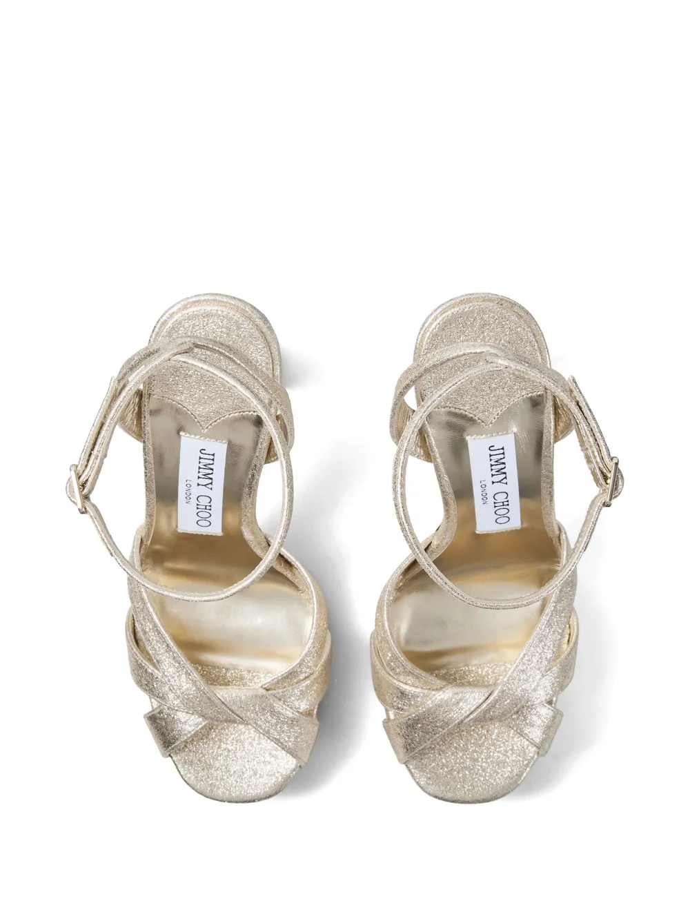 Jimmy Choo Kove sandalen met plateauzool Goud