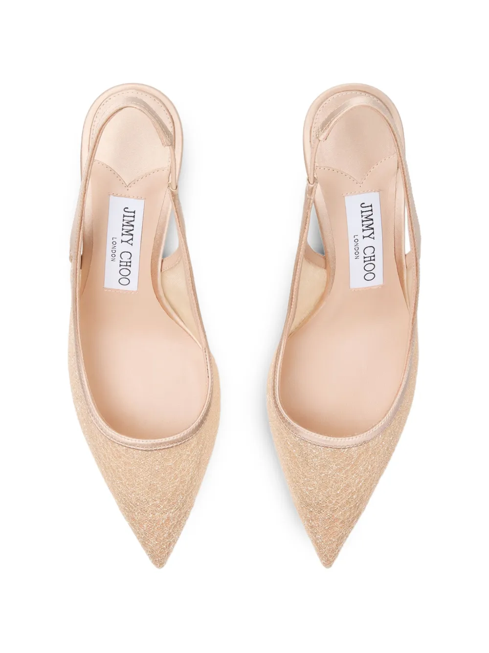 Jimmy Choo Love slingback pumps met puntige neus Roze