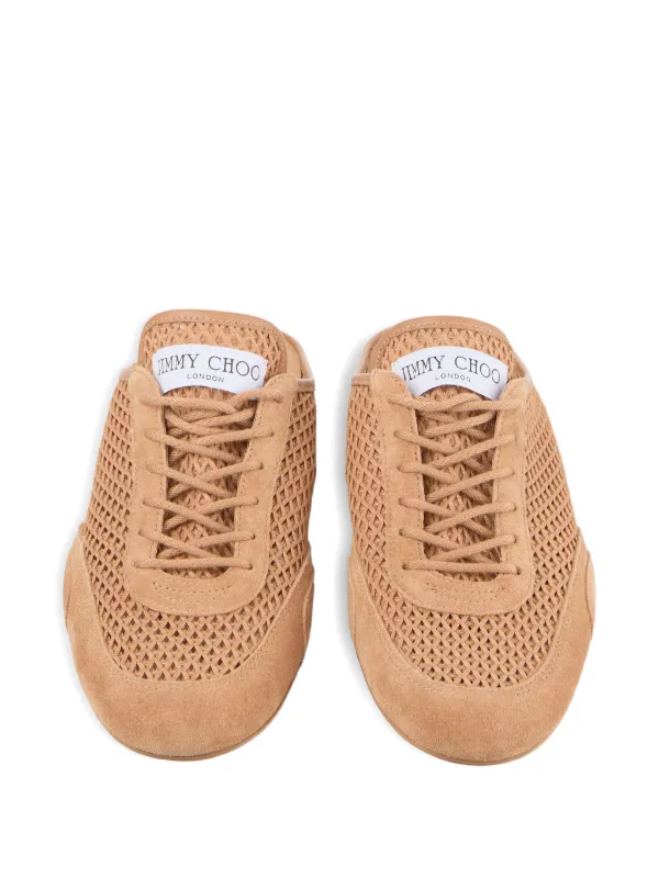 Jimmy Choo Sunny lace-up Mule Sneakers | Brown | FARFETCH