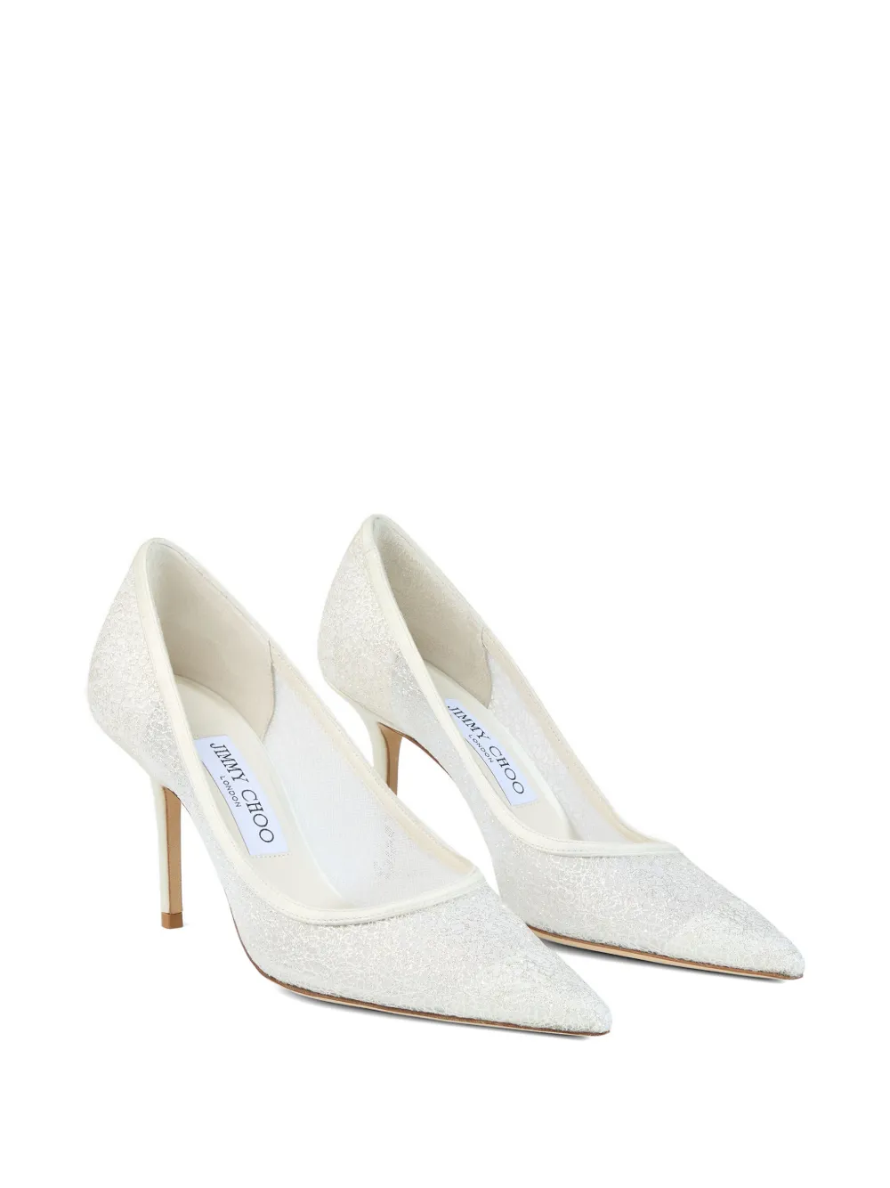 Jimmy Choo Love 85 pumps met puntige neus Beige