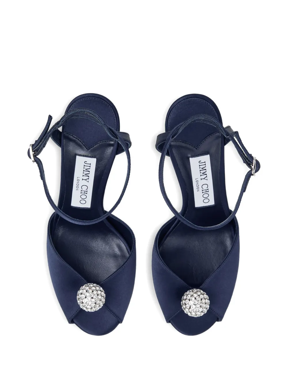 Jimmy Choo Sacora sandalen verfraaid met kristallen Blauw