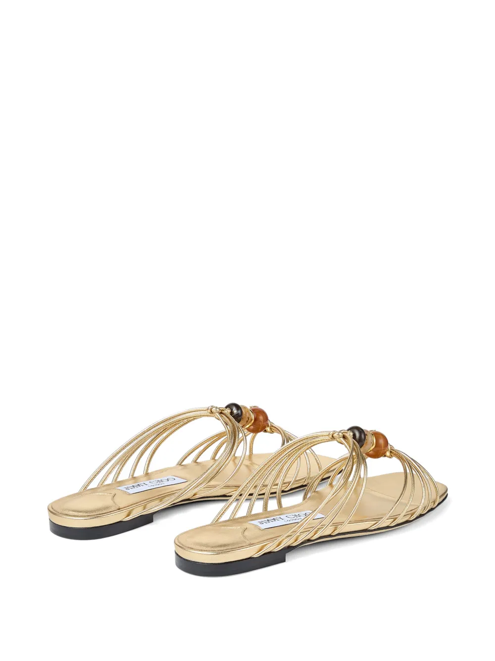 Jimmy Choo Lova sandalen verfraaid met kralen Goud