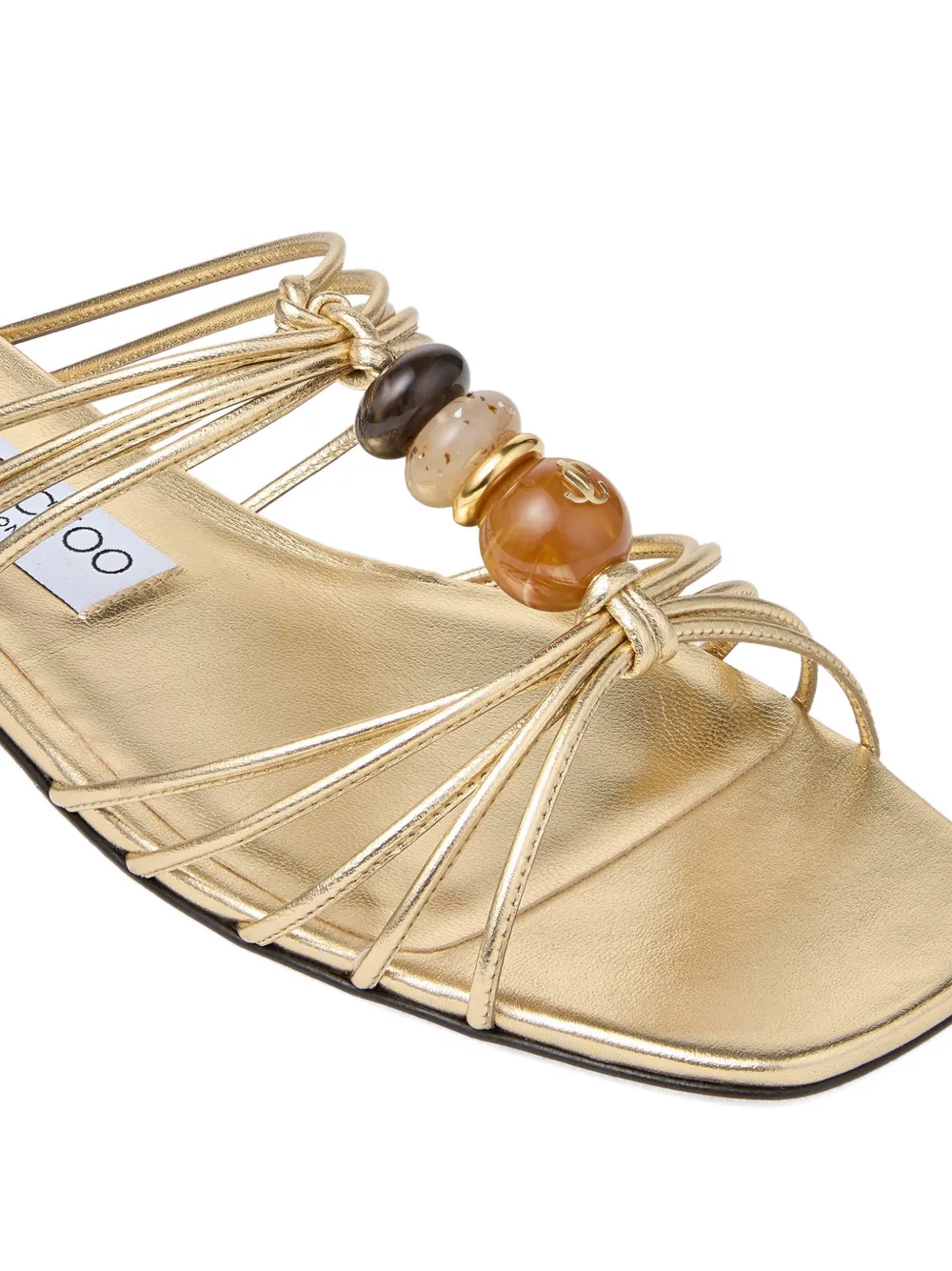 Jimmy Choo Lova sandalen verfraaid met kralen Goud