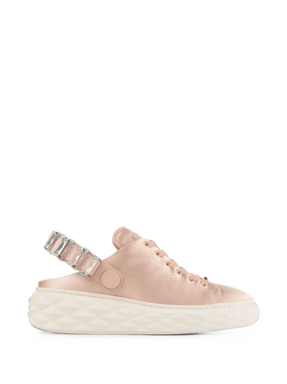 Jimmy Choo Diamond Maxi crystal-embellished slingback sneakers