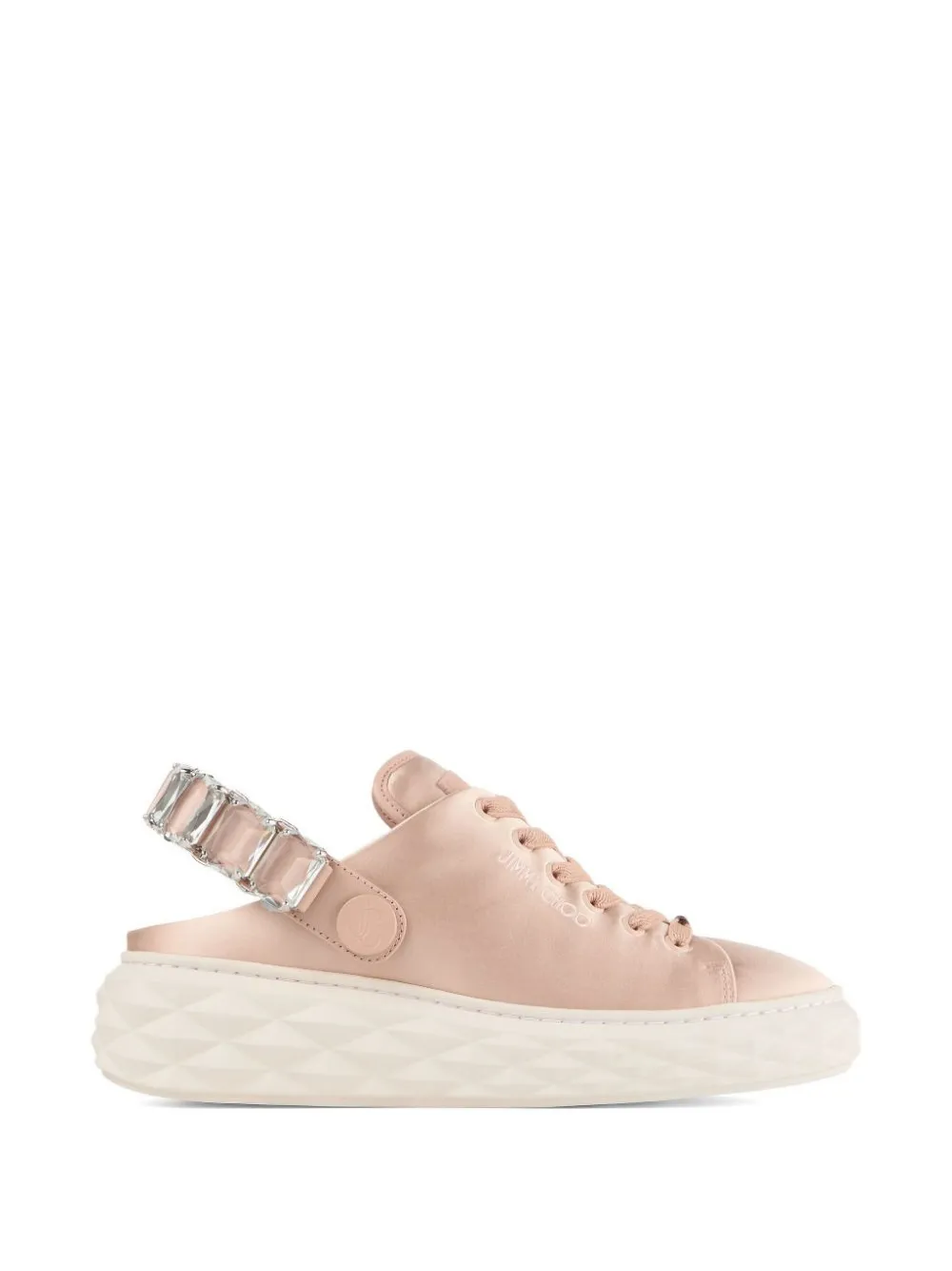 Jimmy Choo Sneakers Diamond Maxi con cristalli - Rosa