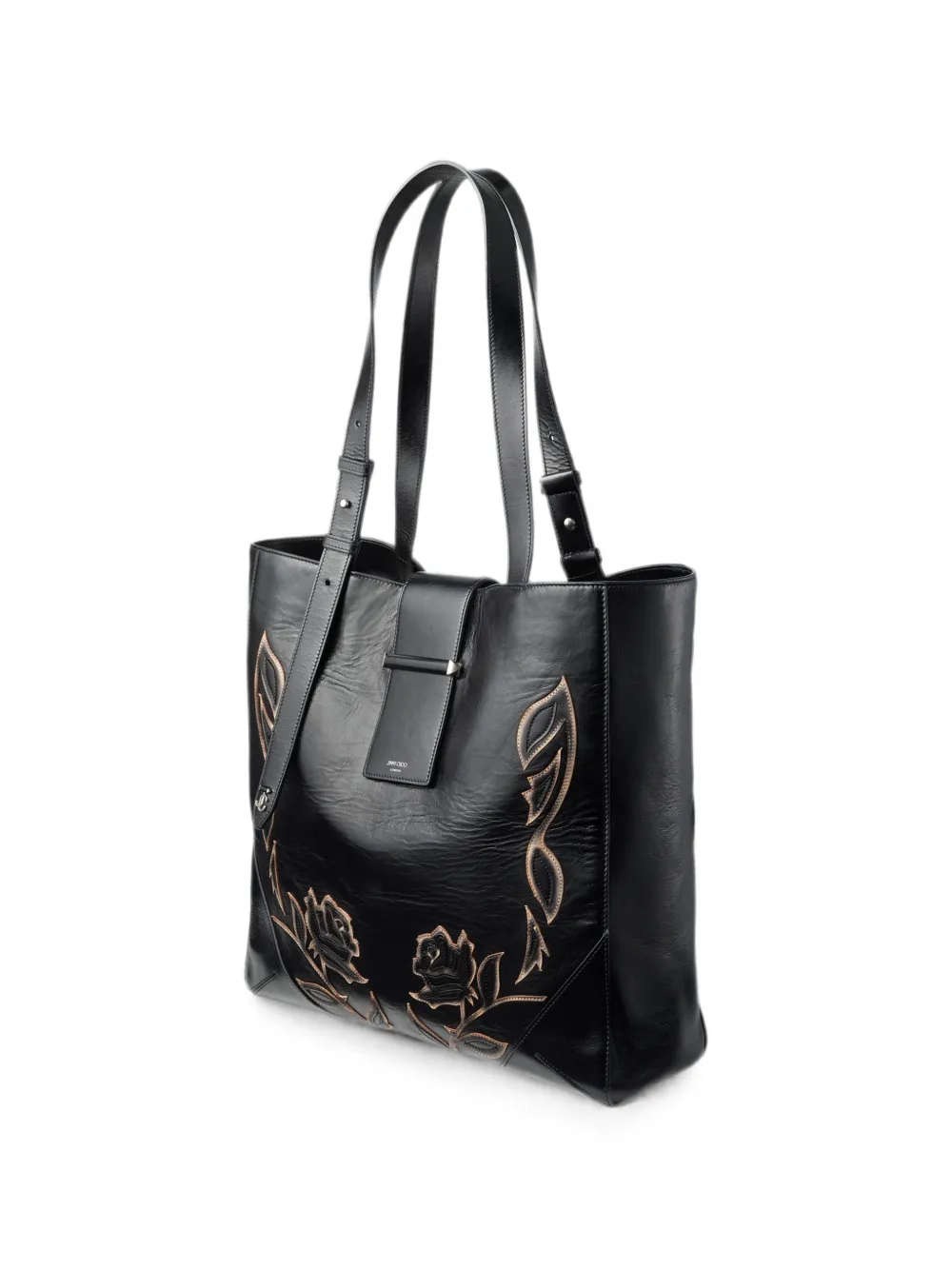 Jimmy Choo Medium Bar Vertical shopper Zwart