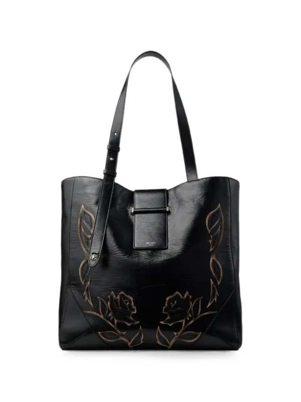 Jimmy Choo Bar Vertical Tote Medium in Black