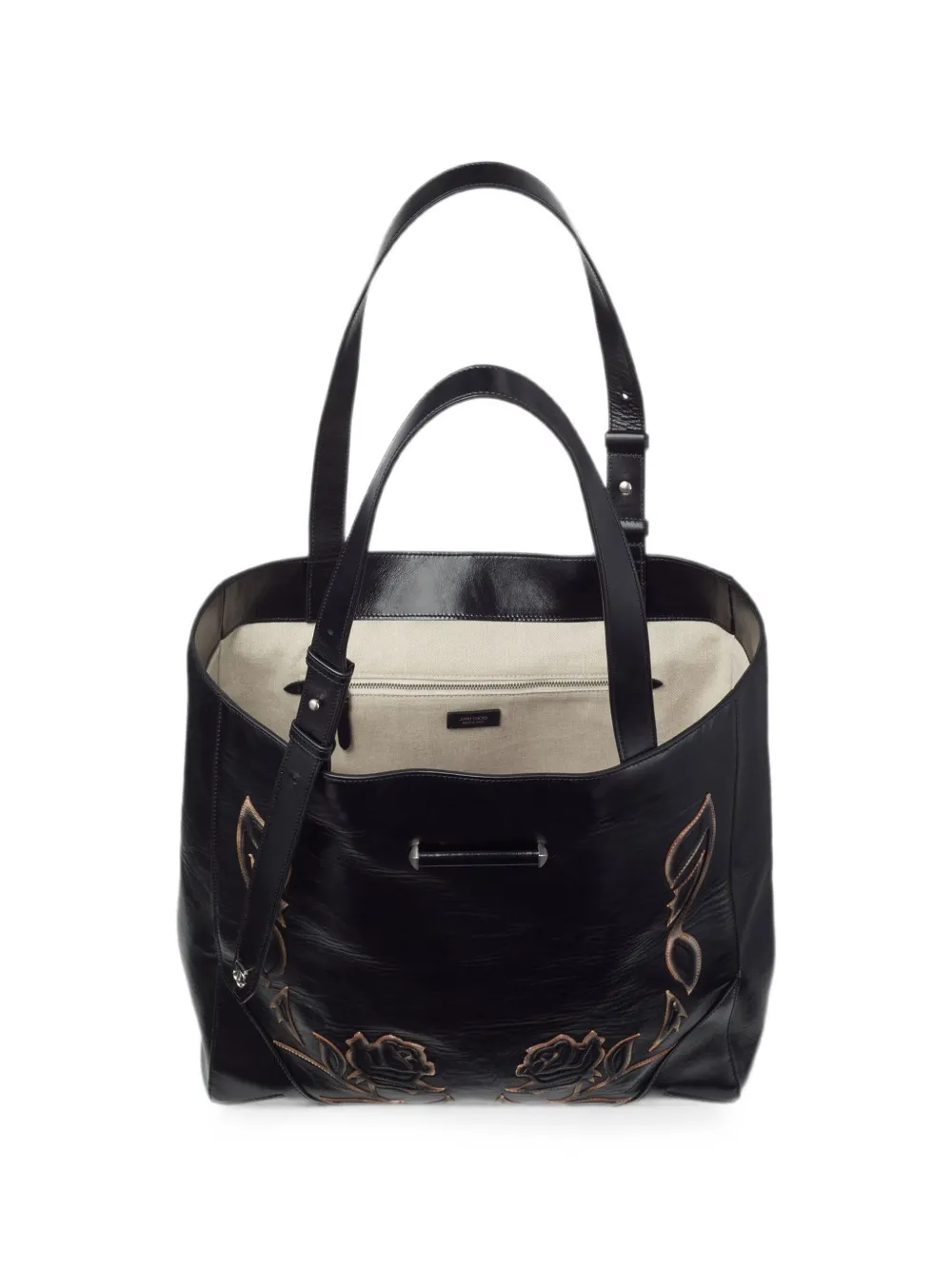 Jimmy Choo Medium Bar Vertical shopper Zwart