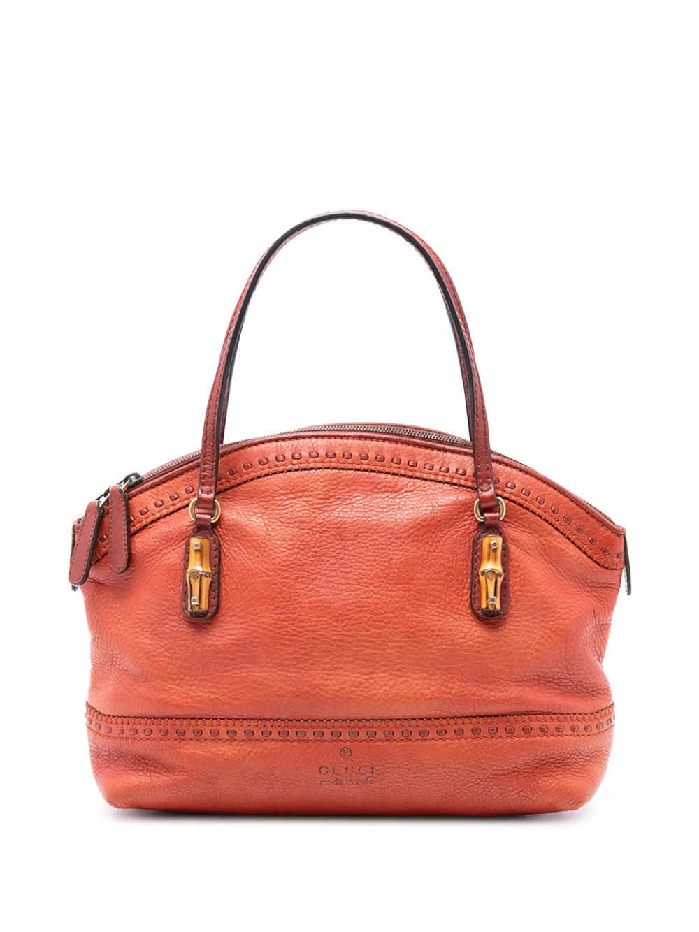 Gucci Pre-Owned 2016-2025 Leather Laidback Crafty handbag - Arancione