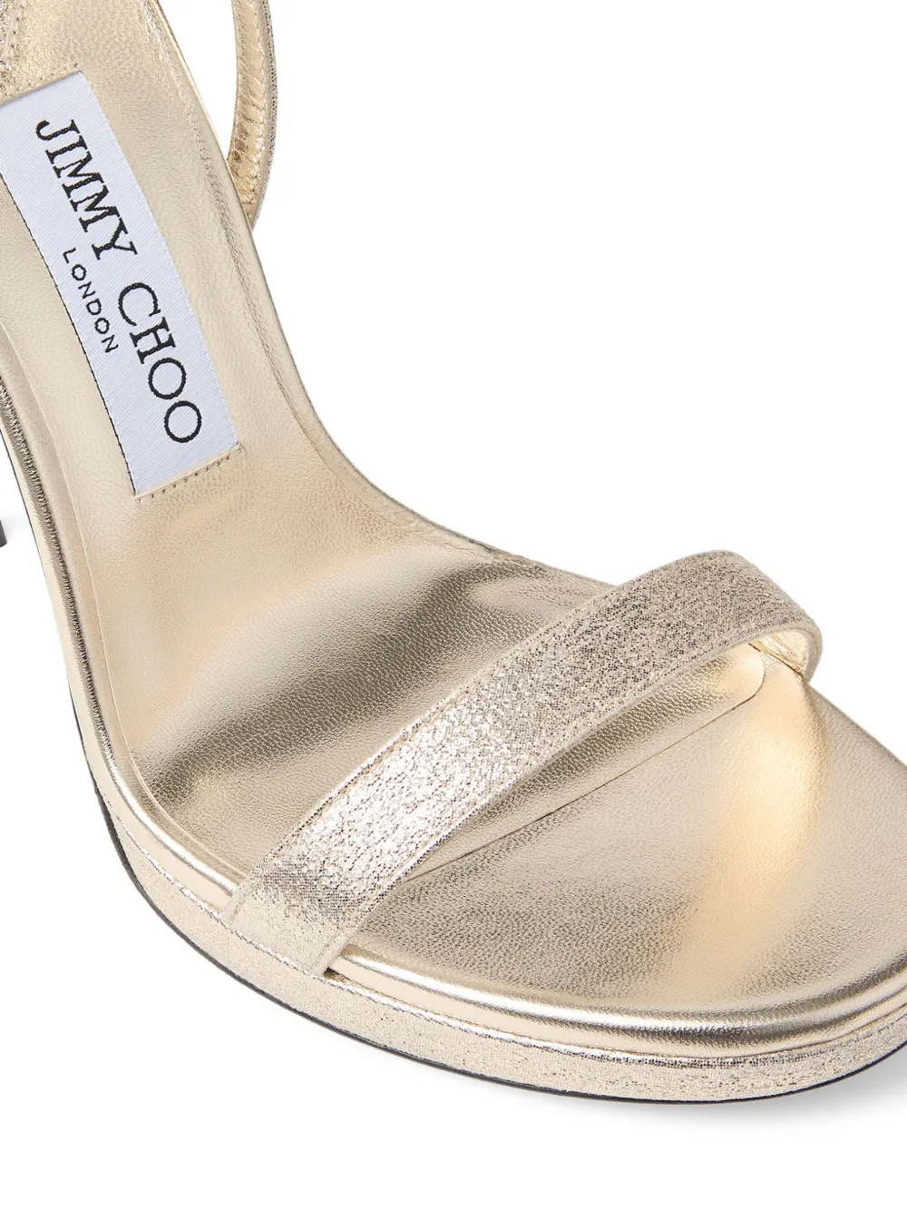 Jimmy Choo Moza 120 sandalen met plateauzool en bandje Goud
