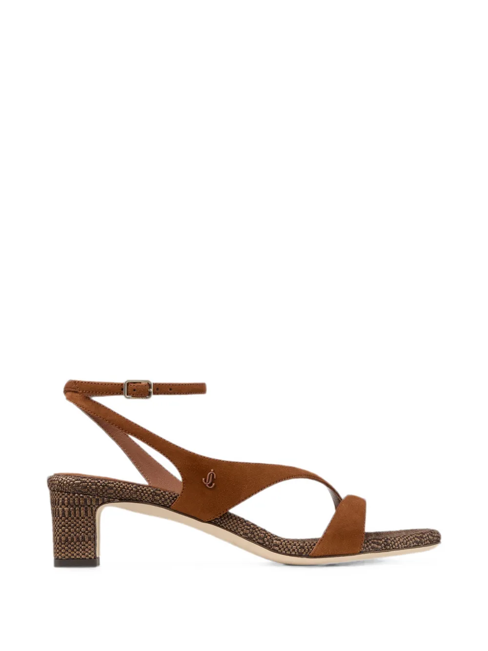 Jimmy Choo Faye 45 crossover-strap sandals - Brown