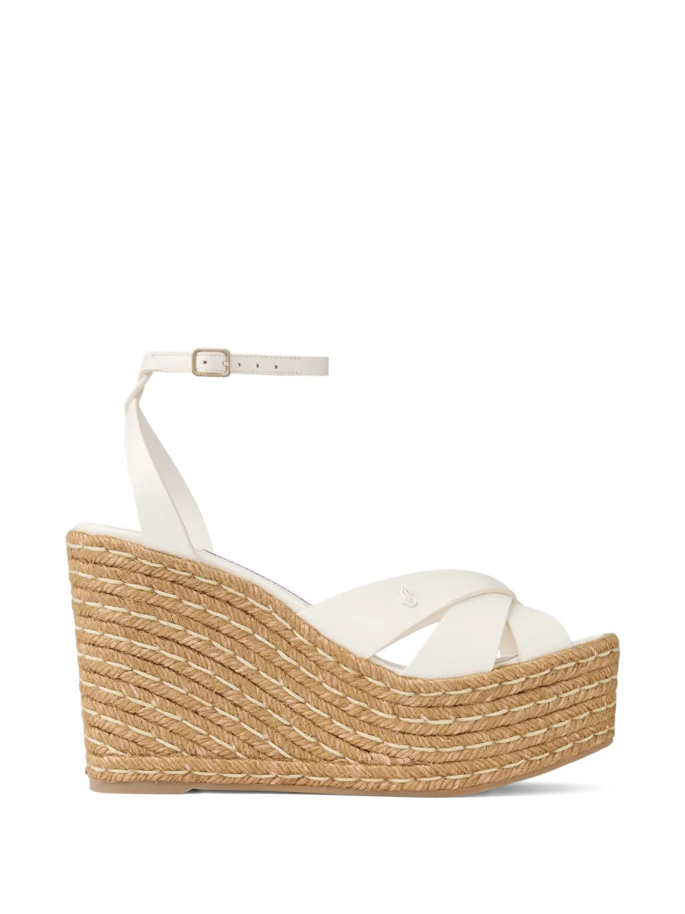 Jimmy Choo Korra espadrilles met sleehak Wit