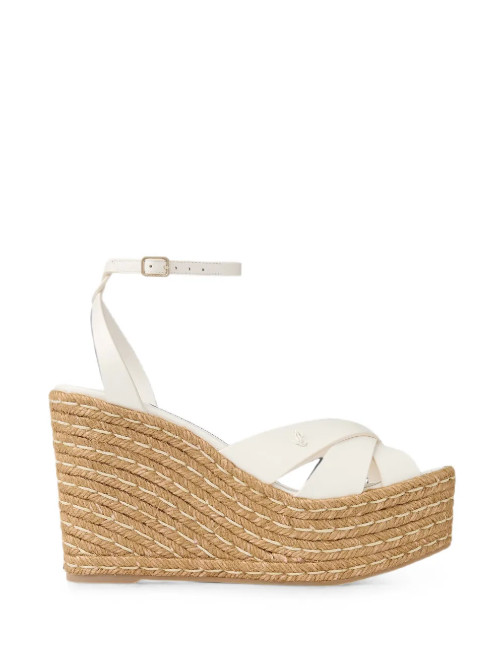 Jimmy Choo Korra espadrilles met sleehak Wit