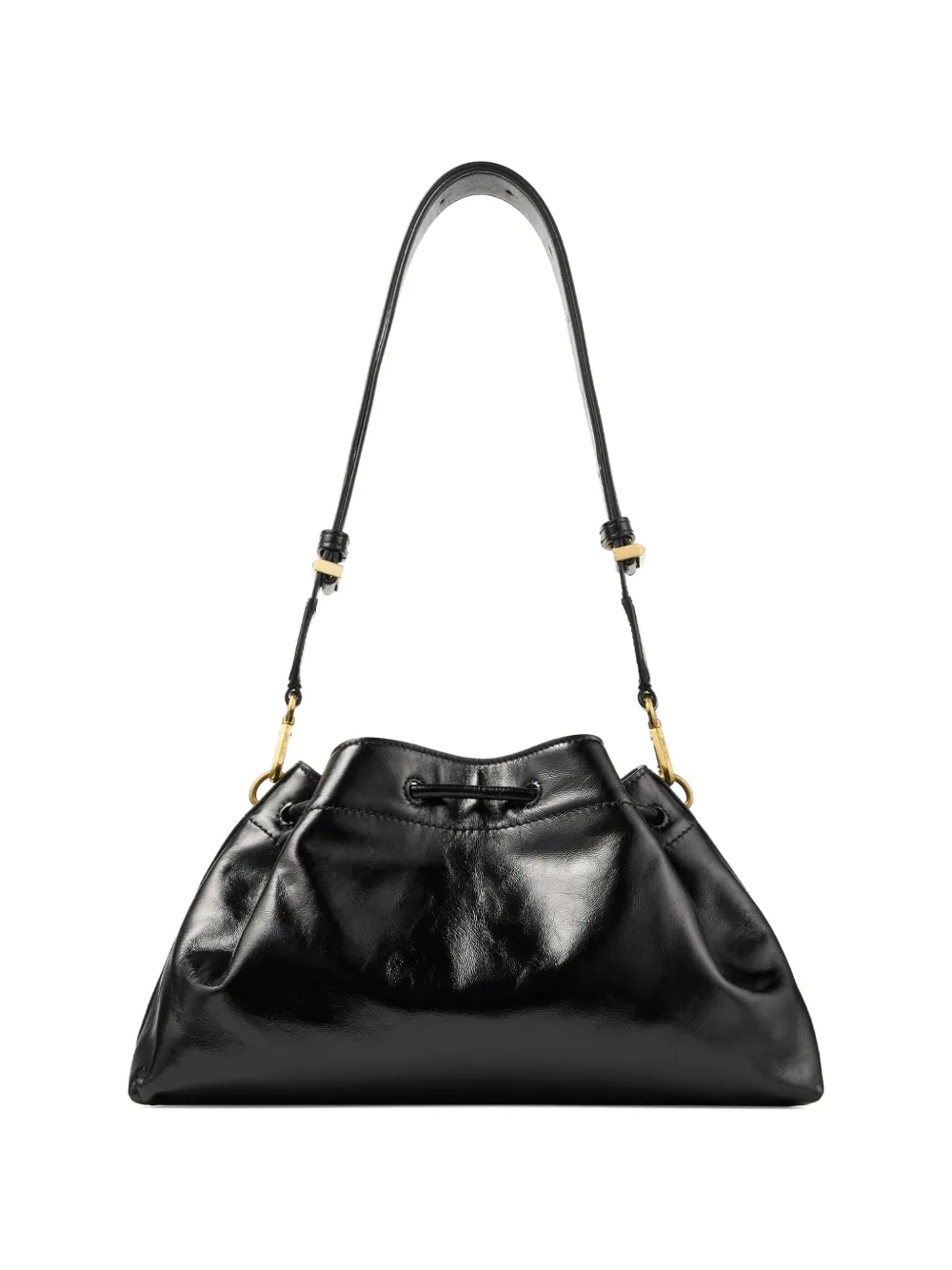 Jimmy Choo Medium Cinch leren schoudertas Zwart