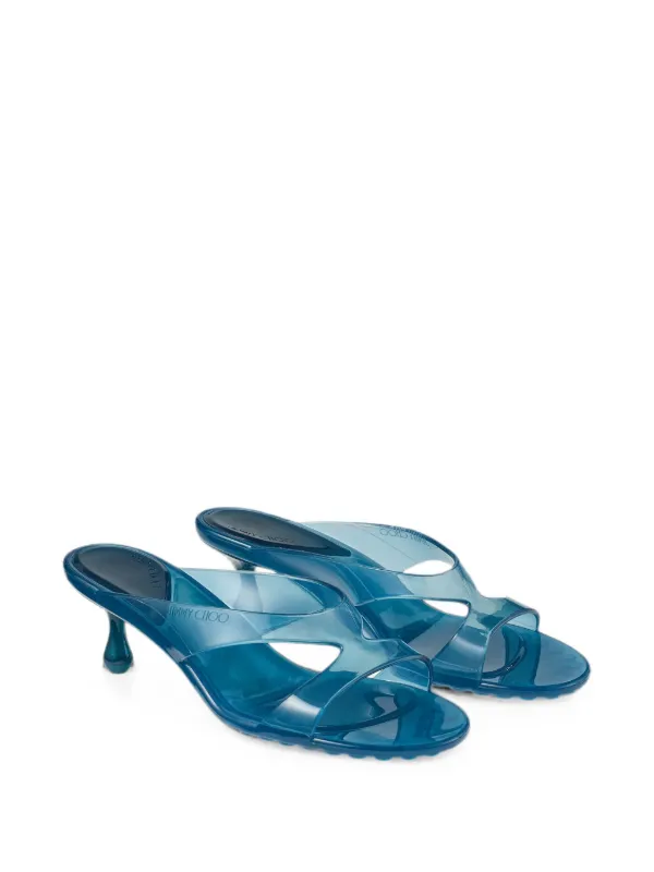 JIMMY CHOO ミュール 37 サンダル Jimmy Choo Jelly Drop 50 サンダル | ブルー | FARFETCH JP