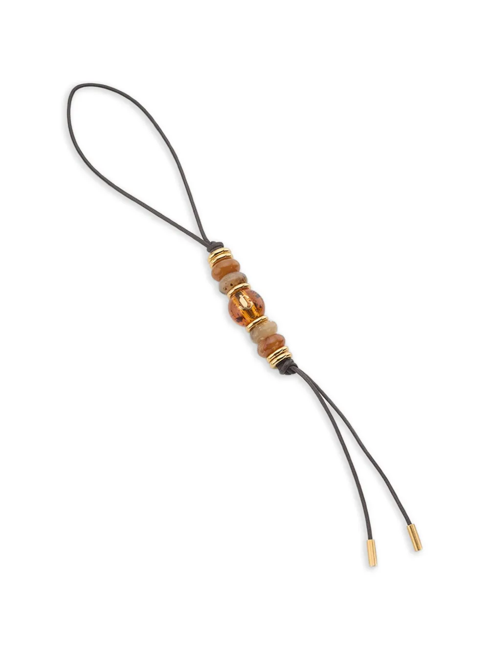 Jimmy Choo JC Sphere Tasche mit Anhänger - Braun