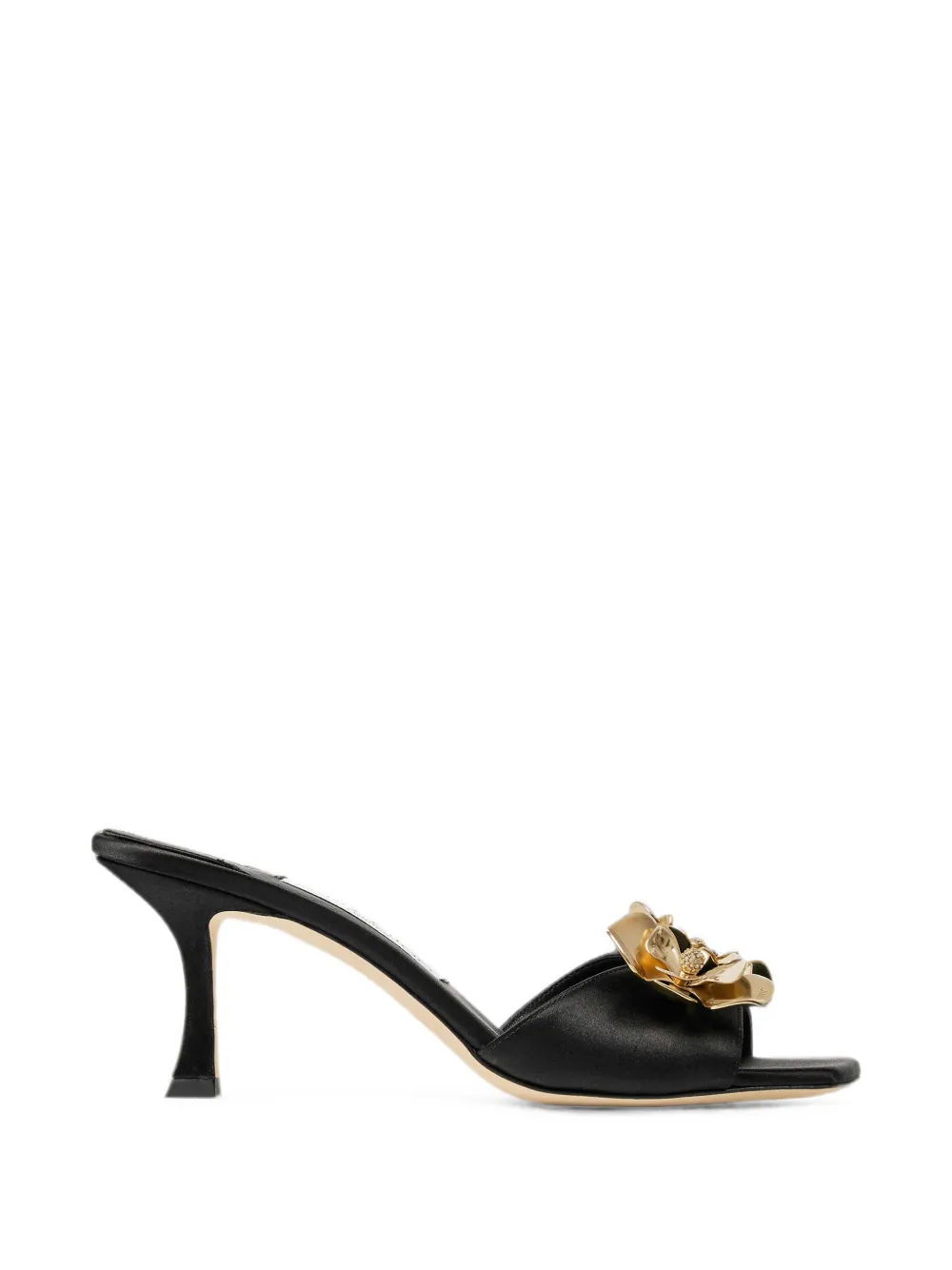 Jimmy Choo Skye 70 zea flower sandals Zwart