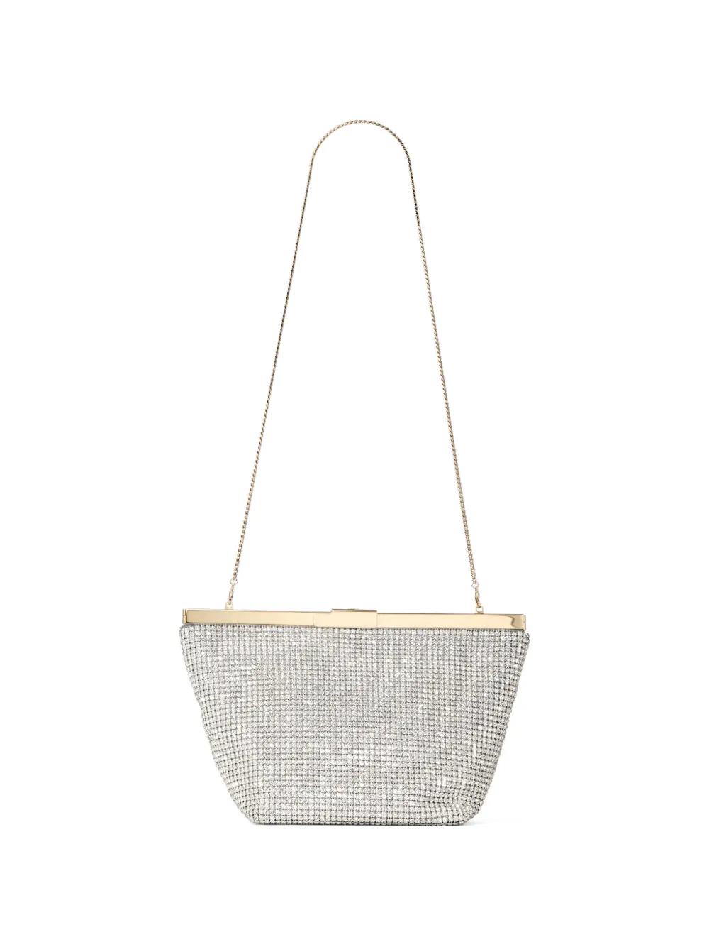 Jimmy Choo Ganache clutch verfraaid met kristallen Zilver