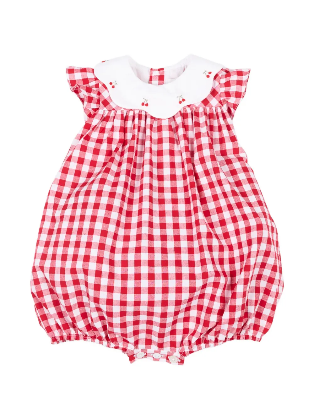 KIDIWI gingham cherry shorties - Rosso