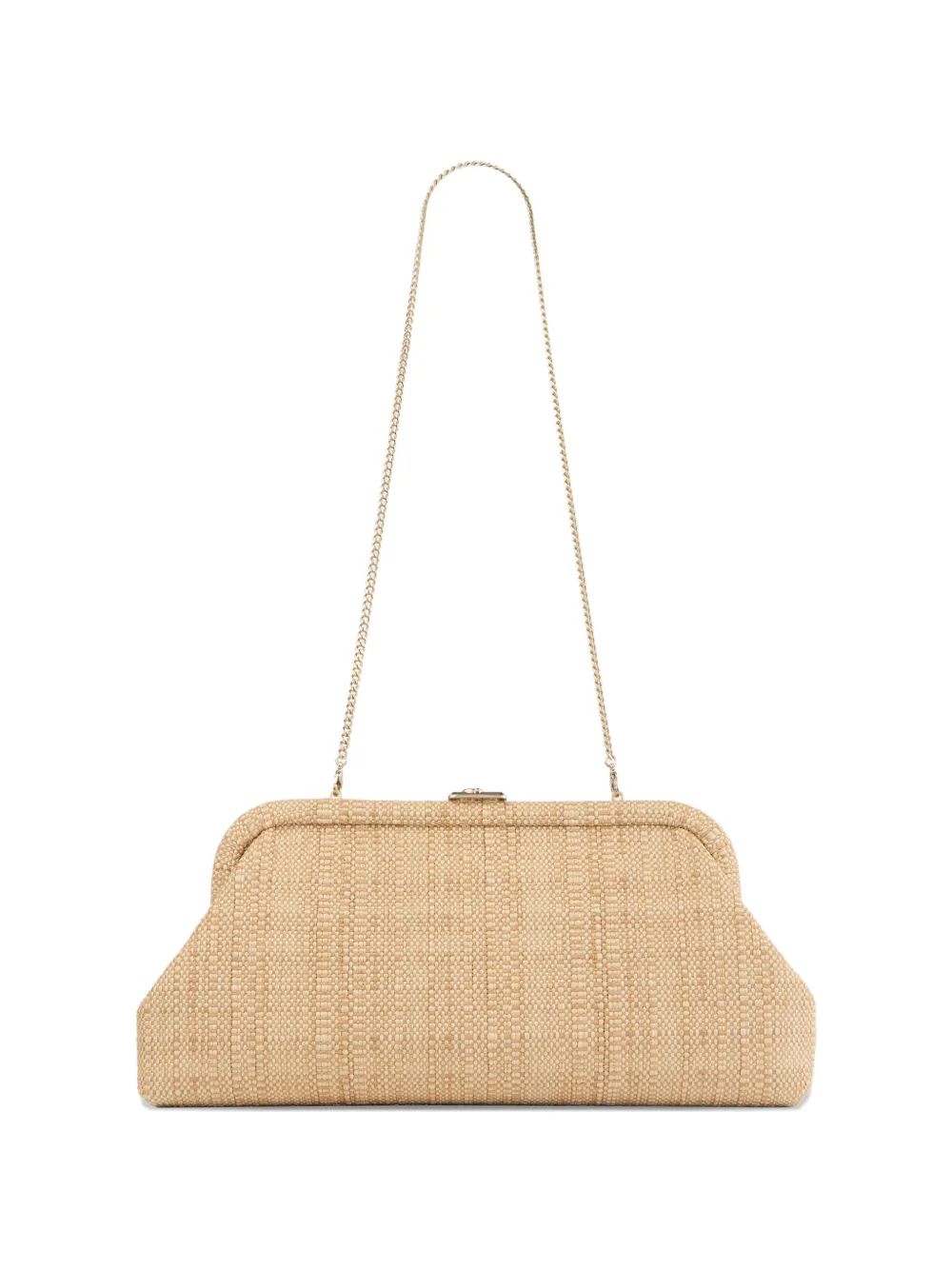 Jimmy Choo Skylar logo-plaque clutch bag - Toni neutri