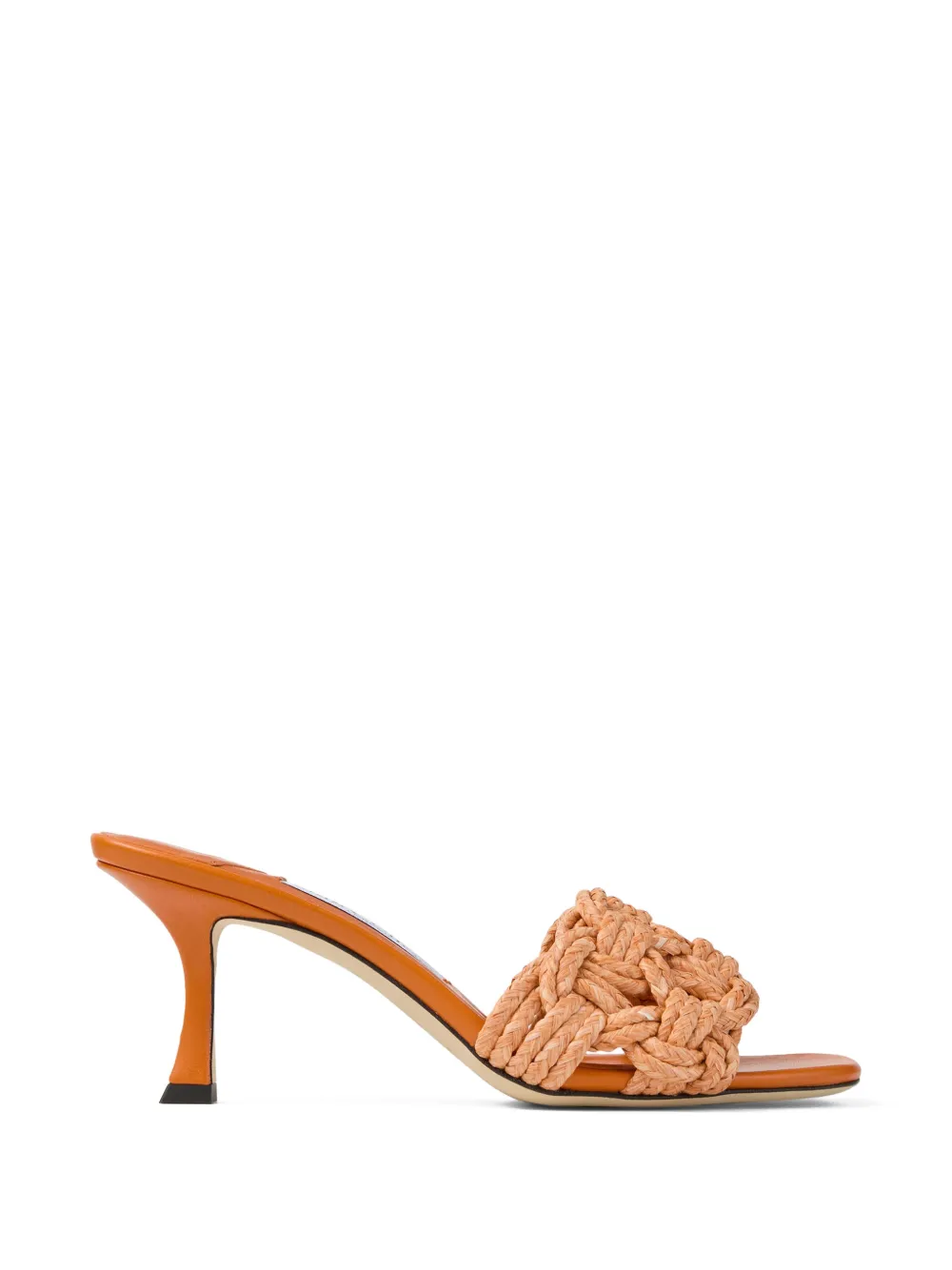 Jimmy Choo Chara 70 woven open-toe sandals - Orange