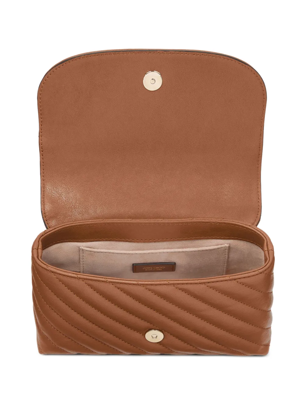 Jimmy Choo Kleine Curve crossbodytas Bruin