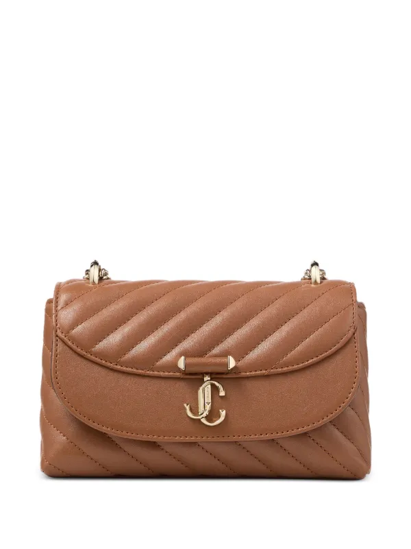 Jimmy Choo Curve Crossbody Small Bag in Brown