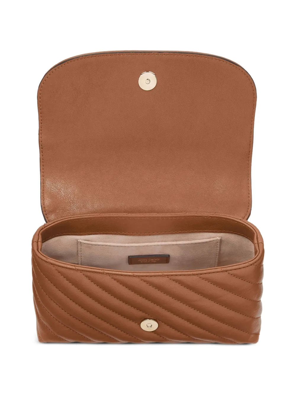 Jimmy Choo Curve Crossbody Small Bag in Brown, view 4