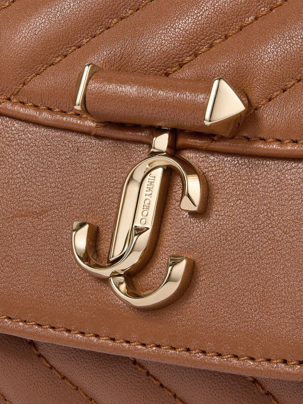 Jimmy Choo Curve Crossbody Small Bag in Brown, view 5