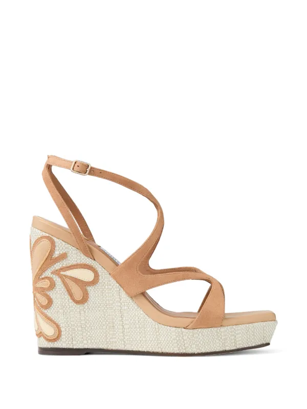 Jimmy Choo Ayla 110 Espadrilles in Neutrals