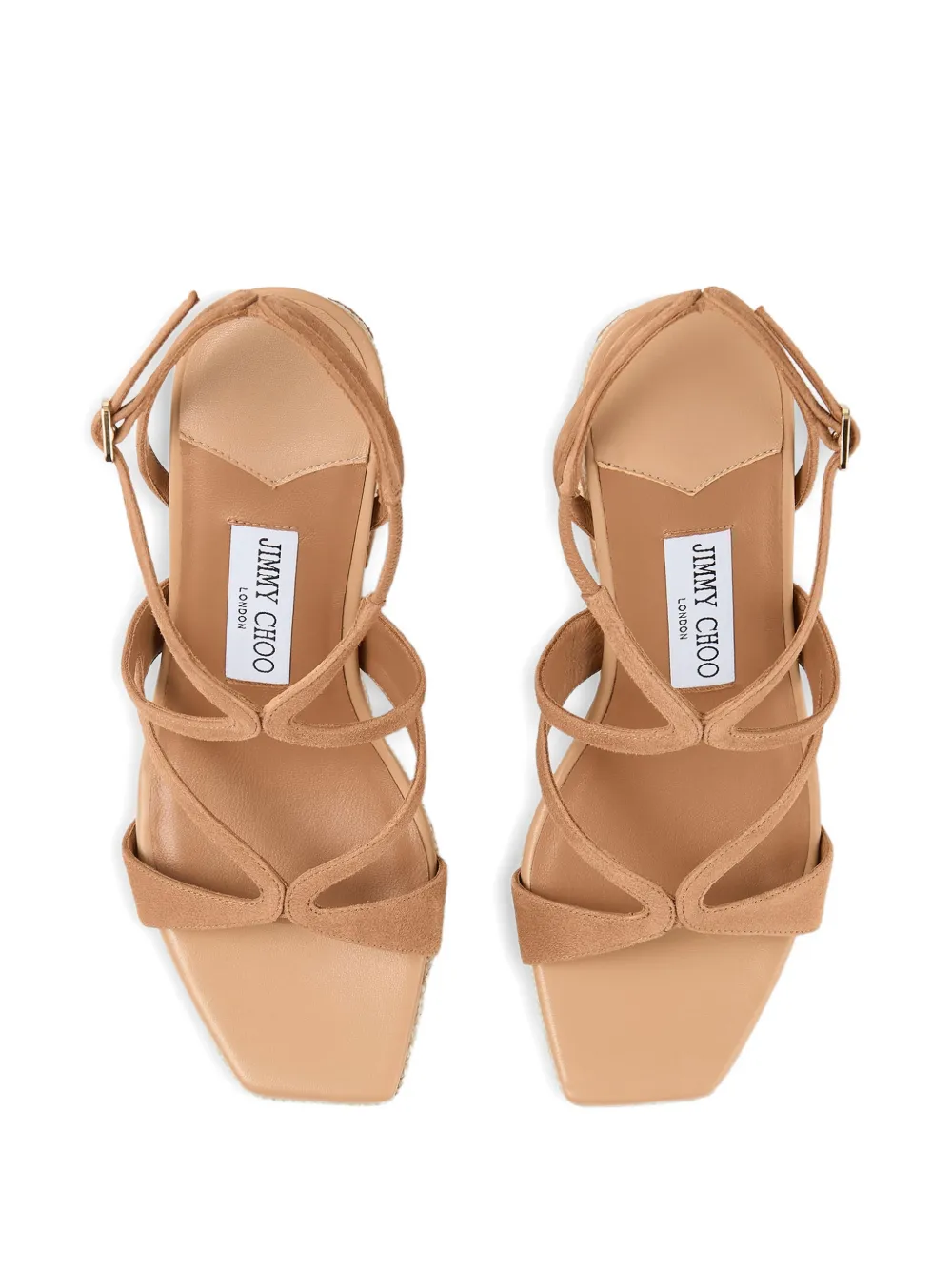 Jimmy Choo Ayla espadrilles met bloemapplicatie Beige