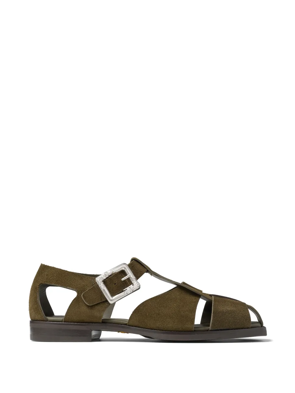 Jimmy Choo Meadow buckled-detail sandals - Verde