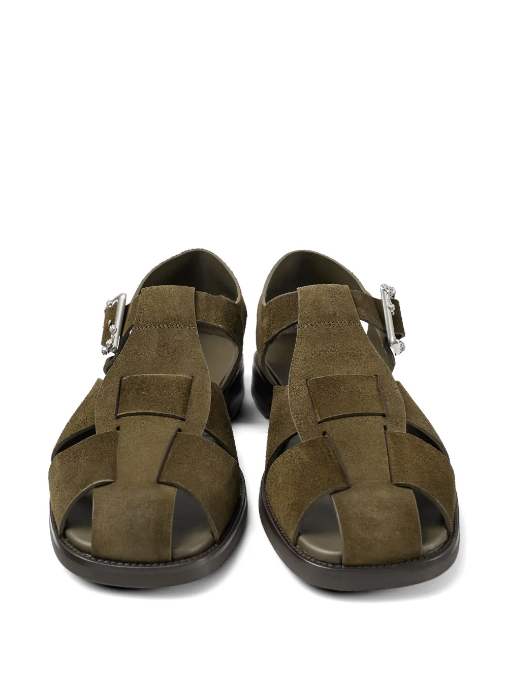 Jimmy Choo Meadow sandalen met gespdetail Groen