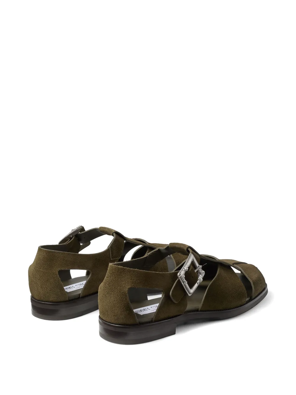 Jimmy Choo Meadow sandalen met gespdetail Groen