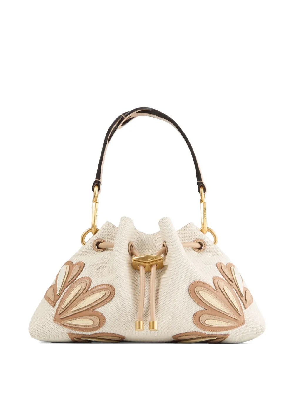 Jimmy Choo Borsa a spalla Cinch piccola - Bianco