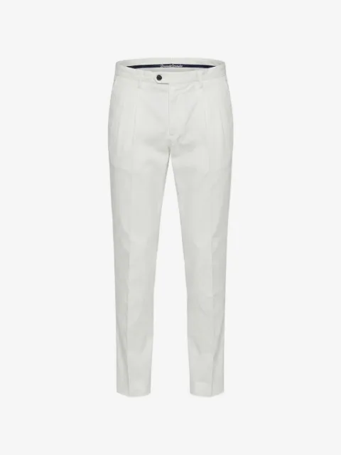 Drumohr pleated cotton trousers