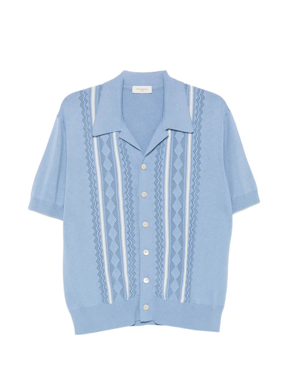 Piacenza Cashmere patterned shirt - Blau