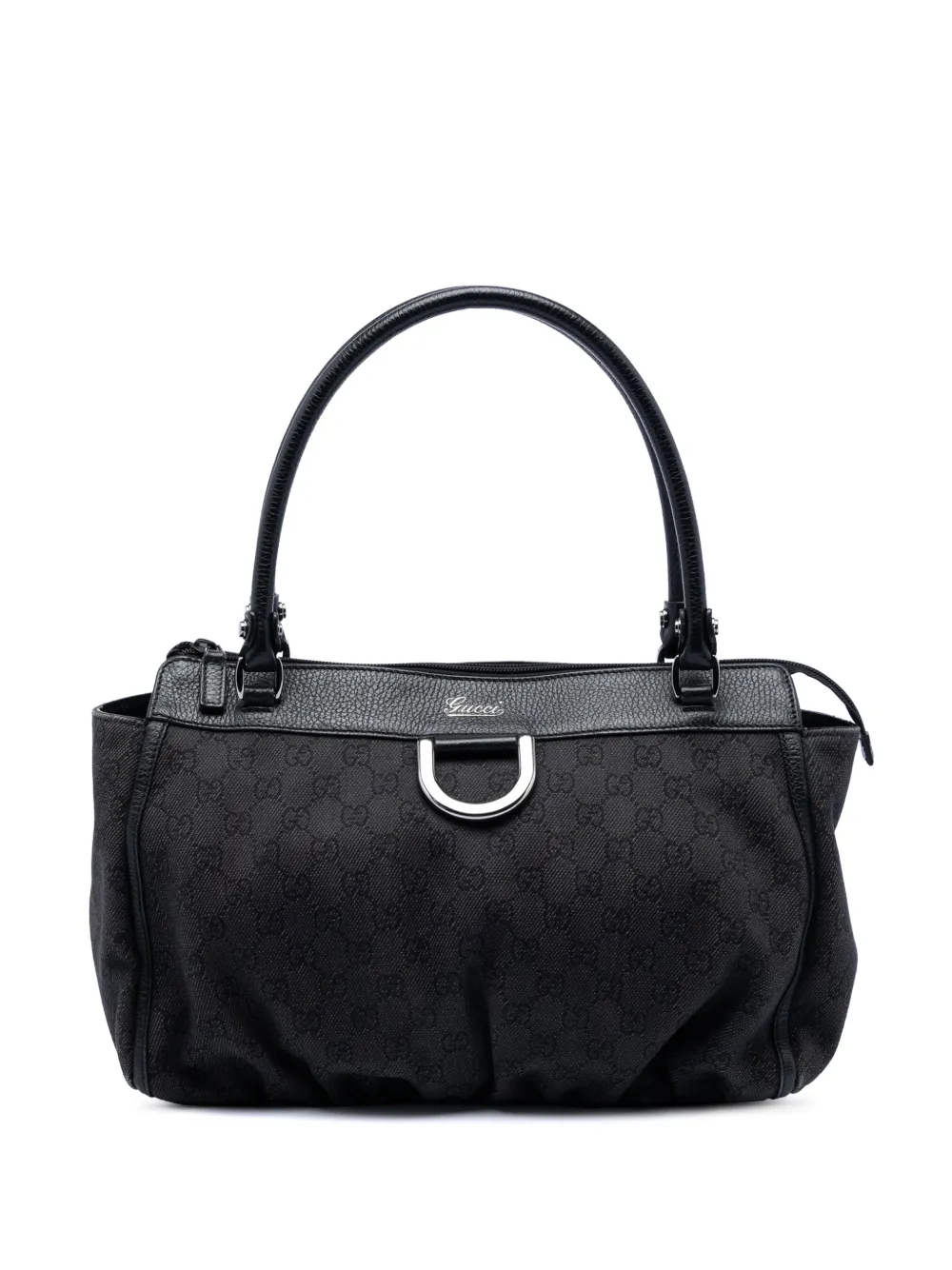 Gucci Pre-Owned 2016-2026 GG Denim Abbey D Ring tote bag - Schwarz